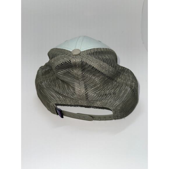 Patagonia Hat Cap Snapback Trucker Mesh Gray Patch Embroidered Mens Outdoor - Picture 3 of 5